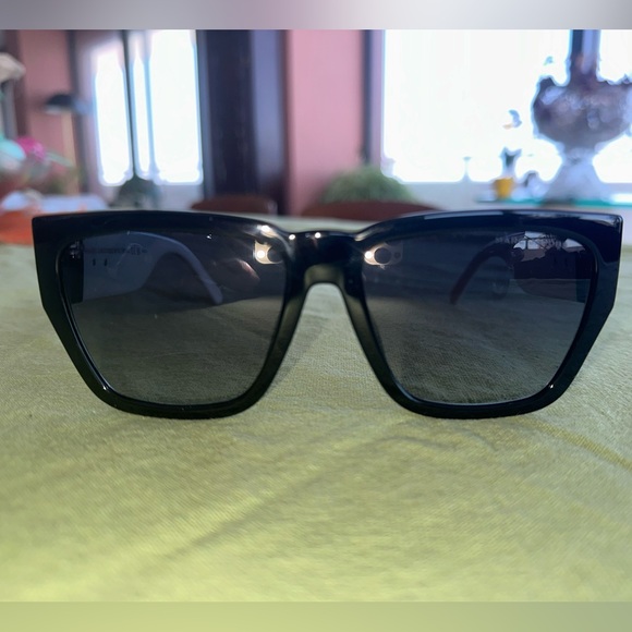 Marc Jacobs Square Sunglasses Black & White J Marc Logo Like New w/ Case main image 8